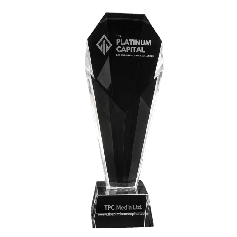 The Platinum Capital Awards 2026 trophy
